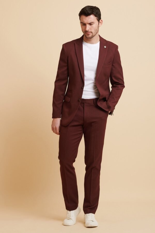 MAX - Wine Two Piece Suit - Image 4