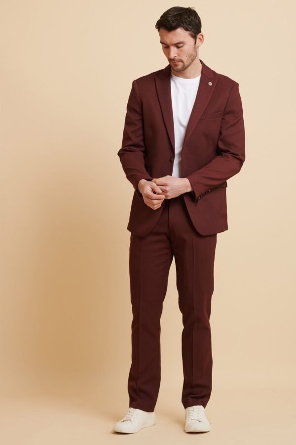 MAX - Wine Two Piece Suit - Image 11