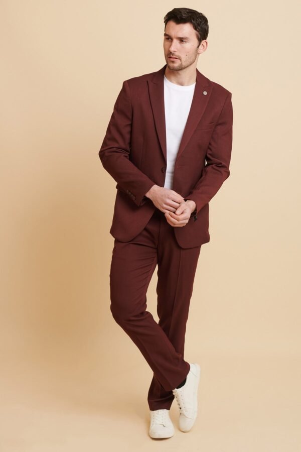 MAX - Wine Two Piece Suit - Image 2