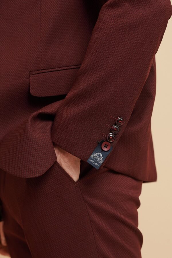 MAX - Wine Two Piece Suit - Image 7