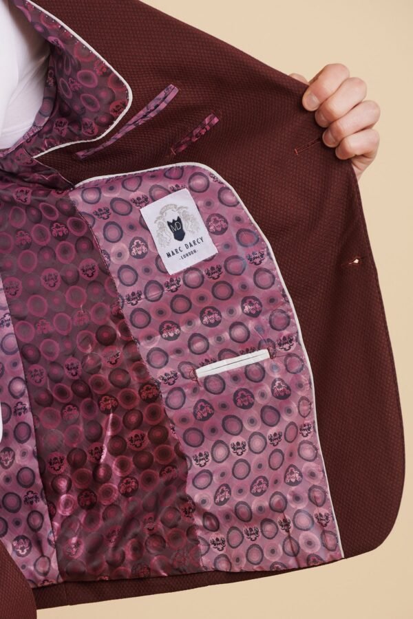 MAX - Wine Two Piece Suit - Image 8