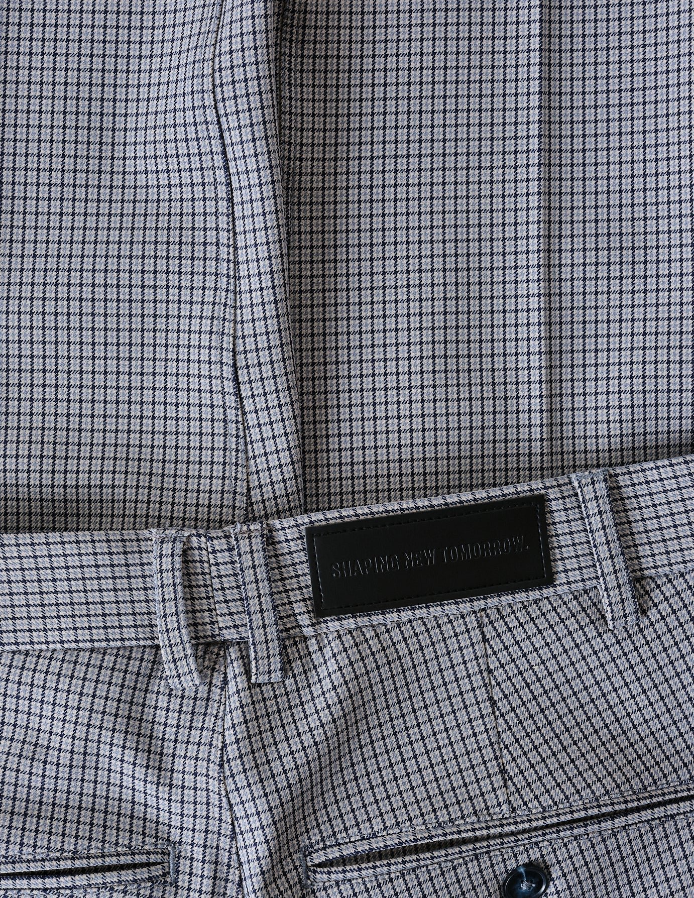 Essential Suit Pants Slim Duo Check Blue - Image 7