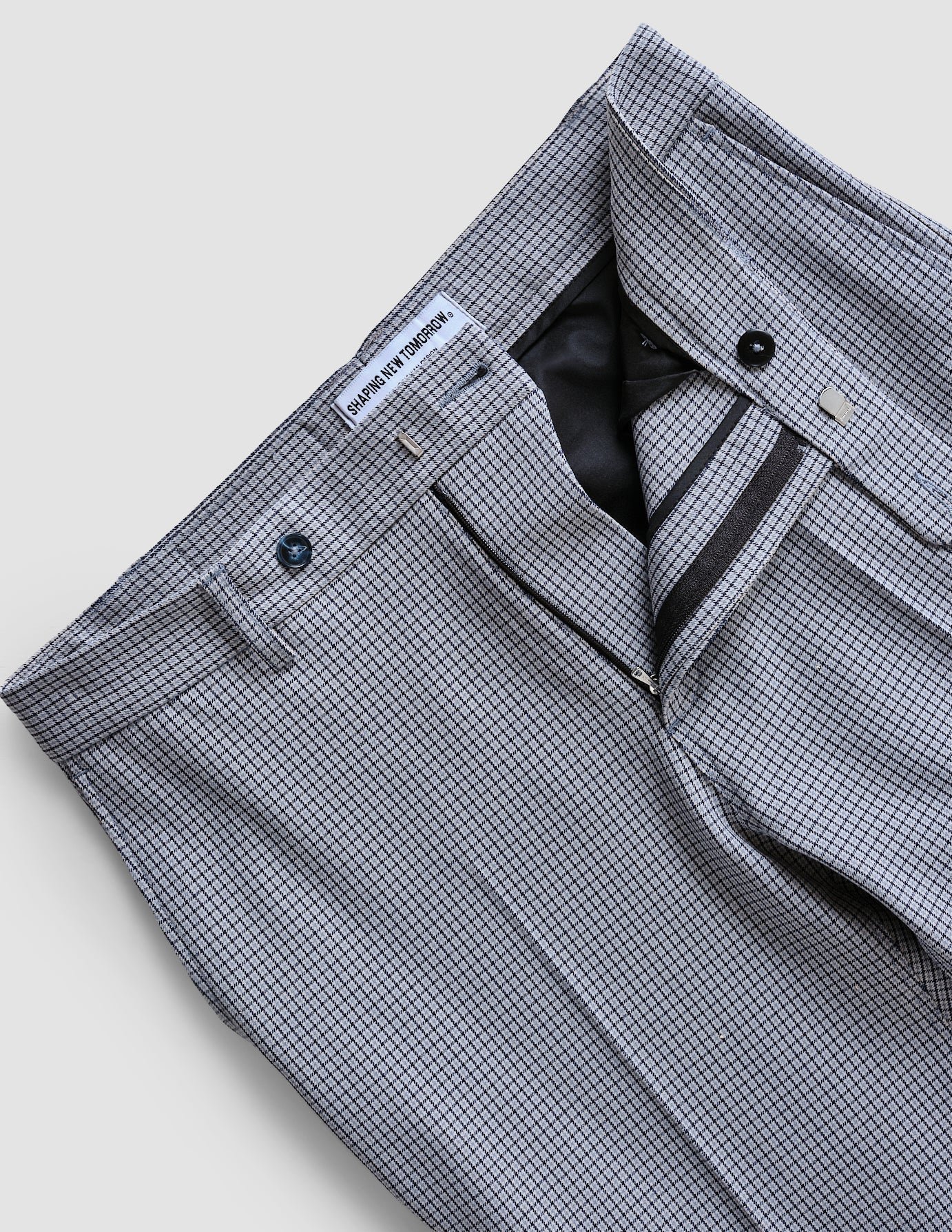 Essential Suit Pants Slim Duo Check Blue - Image 6