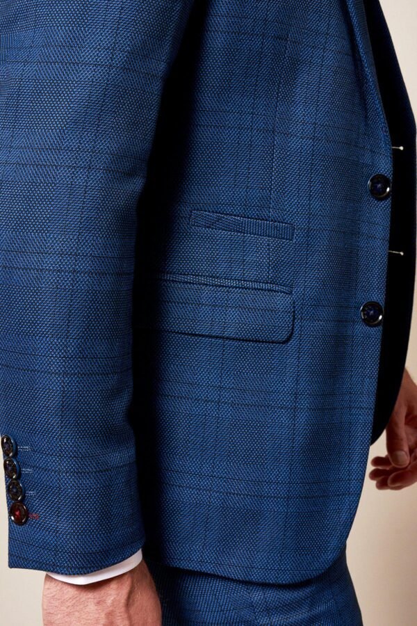 The WBA Collection - JERRY Blue Suit with Jerry Grey Waistcoat As Worn By Jeremy Sarmiento - Image 8