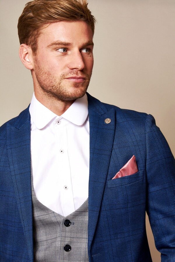 The WBA Collection - JERRY Blue Suit with Jerry Grey Waistcoat As Worn By Jeremy Sarmiento - Image 6