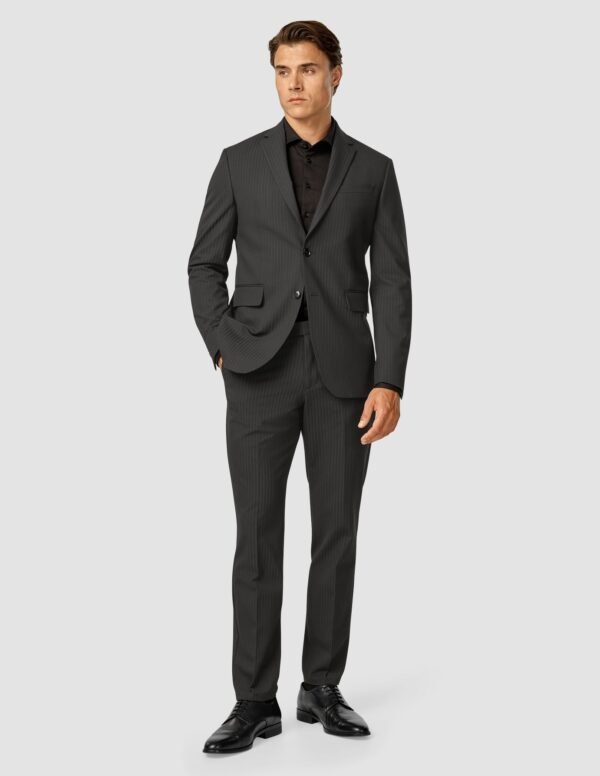 Essential Suit Pants Regular Asphalt Pinstripe - Image 2