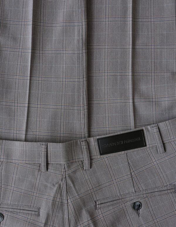 Essential Suit Checked Pants Regular Sterling Grey - Image 8