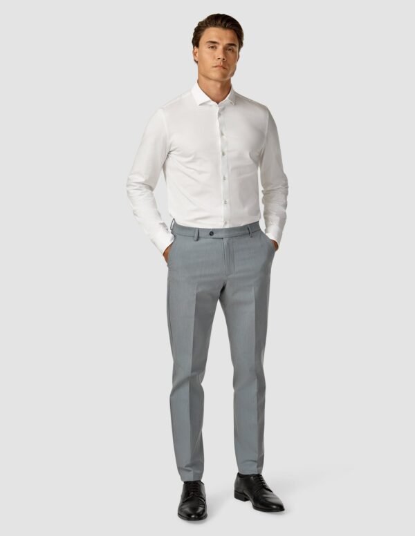 Essential Suit Pants Regular Light Blue Melange - Image 4