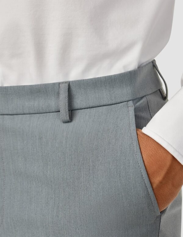 Essential Suit Pants Regular Light Blue Melange - Image 7