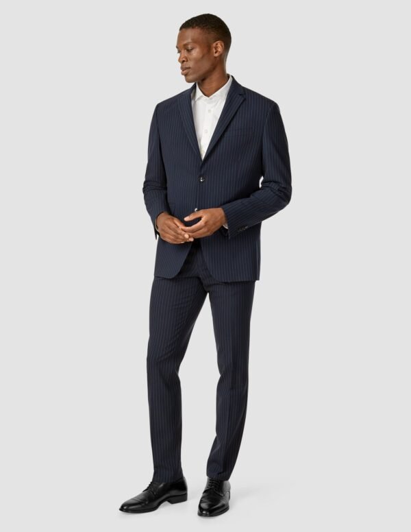 Essential Suit Pants Regular Navy Pinstripe - Image 2