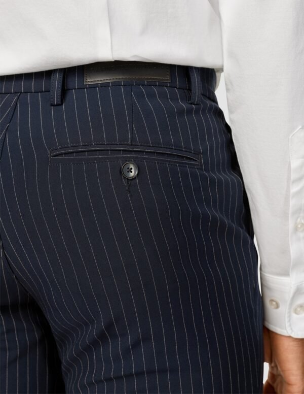 Essential Suit Pants Regular Navy Pinstripe - Image 6
