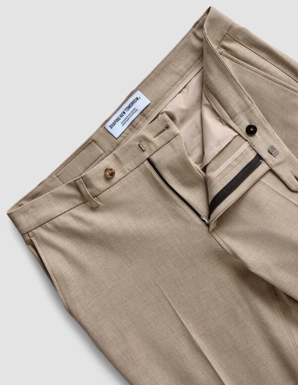 Essential Suit Pants Regular Beige Melange - Image 6