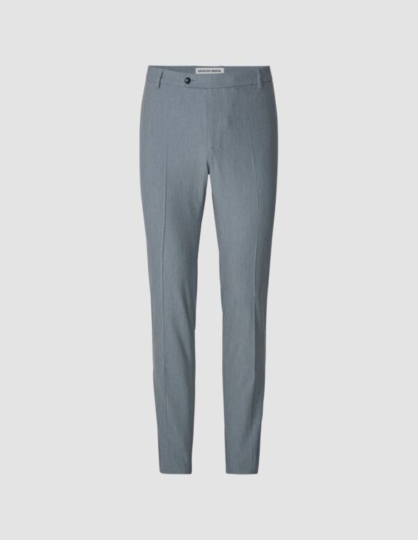 Essential Suit Pants Slim Light Blue Melange - Image 3