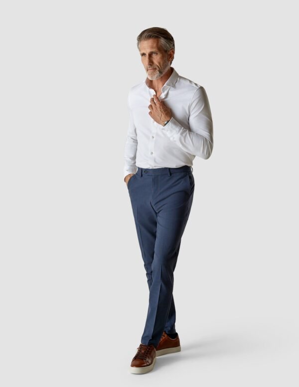 Essential Suit Pants Slim Royal Blue Check - Image 2