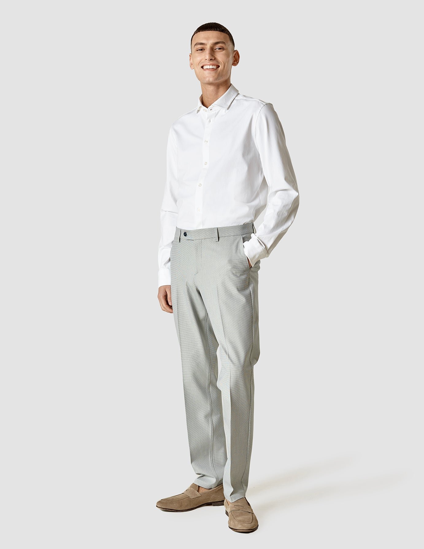 Essential Suit Pants Regular Teal Blue - Image 2