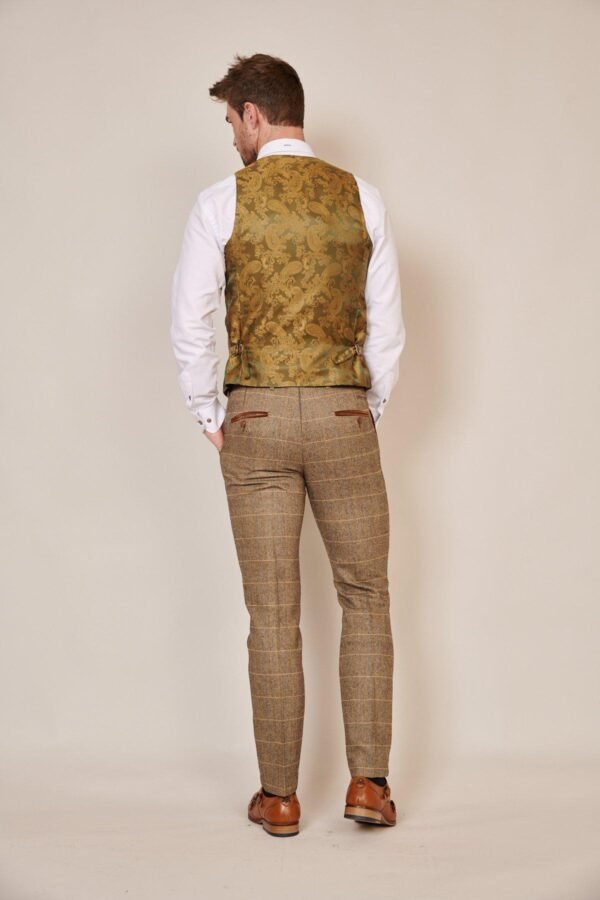 The WHU Collection - TED Tan Tweed Check Three Piece Suit As Worn By Lukasz Fabianski - Image 10